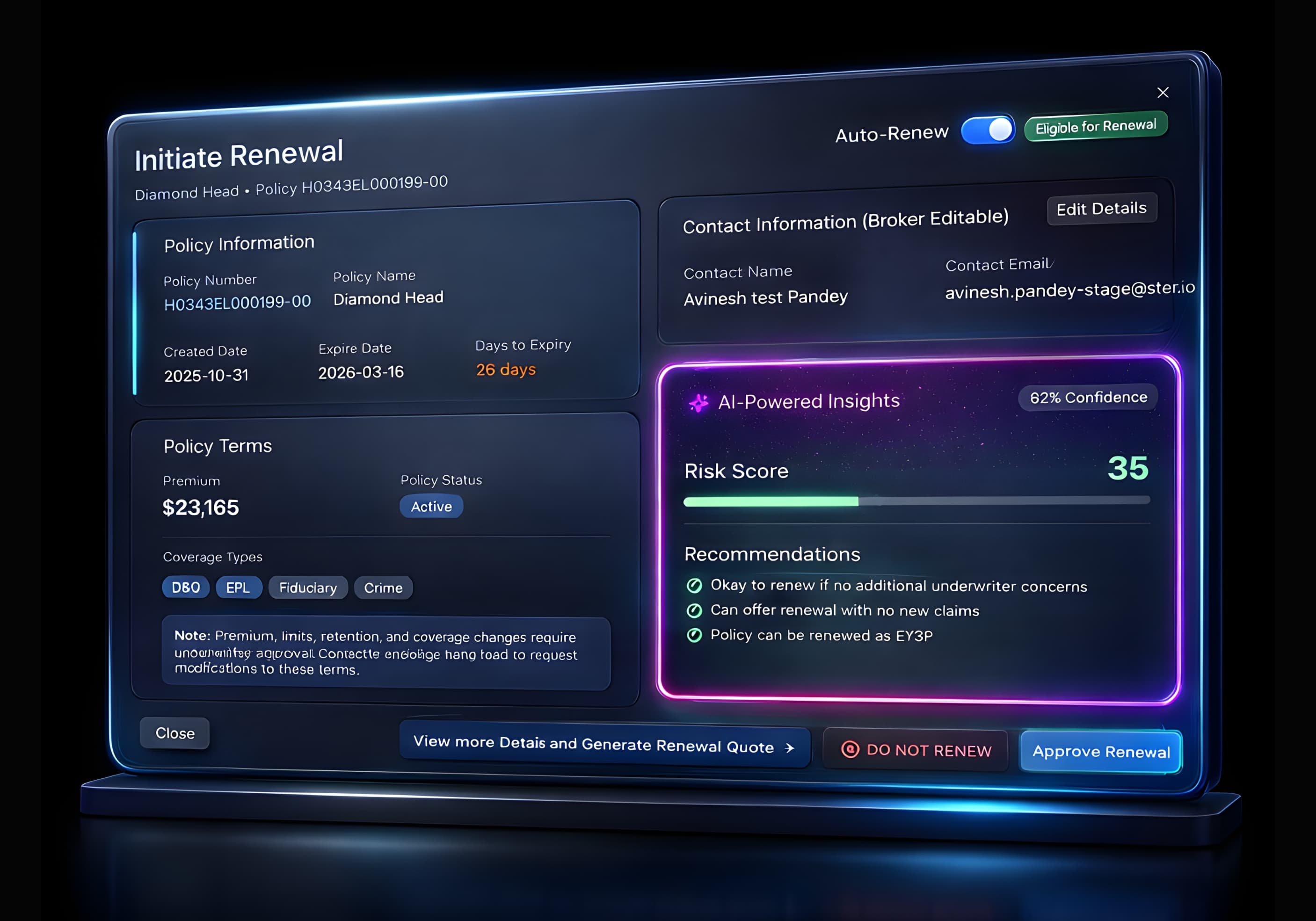 AI Underwriting & Insights